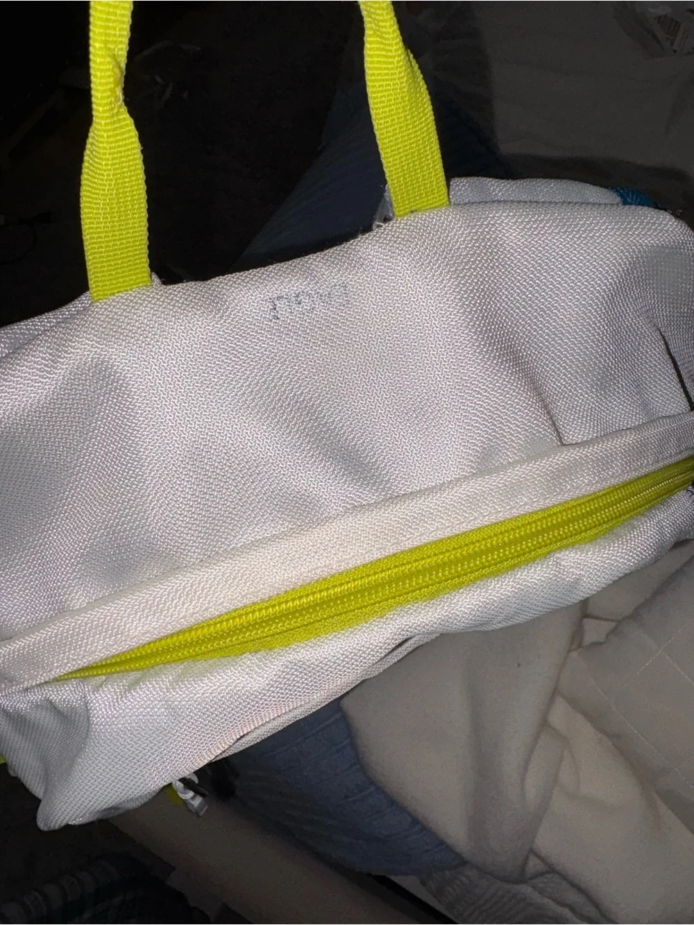 Granite Gear White & Blue Men’s Backpack with Neon Yellow Accents